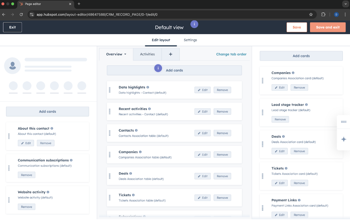 Contact Analytics Dashboard - Step 8